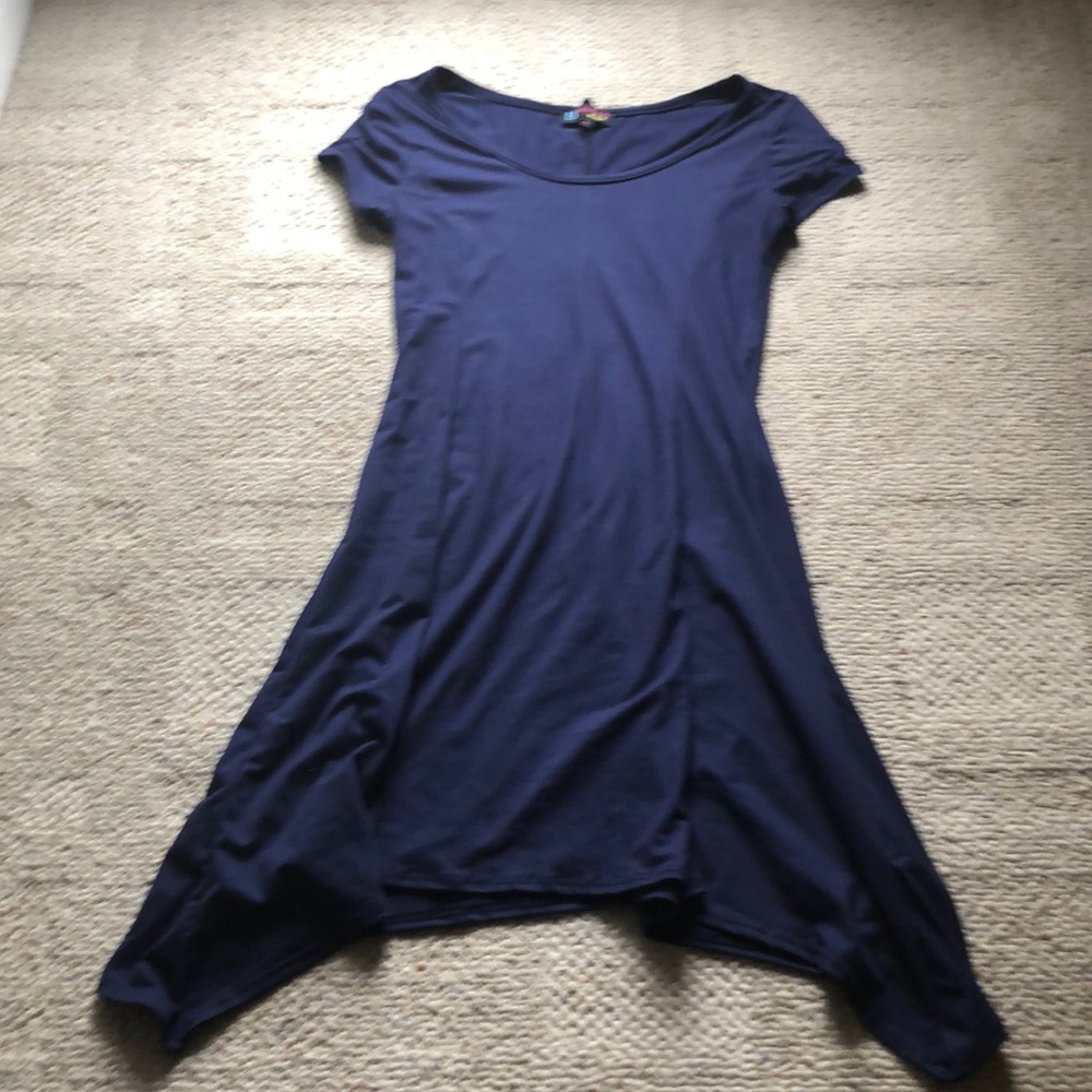 🌷Short Sleeve Navy Dress